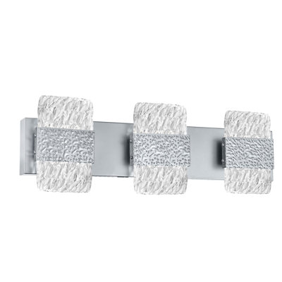21'' Modern LED Wall Sconce with Pewter Finish For Bathroom, Living Room, Hallway – Integrated LED, No Bulb Required