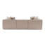 Élégant canapé 3 places, beige sable, 106,3 po x 25,6 po x 37,4 po | 100% tissu de lin, cadre 100% charme, 32 mousses en mousse pour plus de confort, pieds en plastique durable | Parfait pour le salon et la décoration moderne, design élégant-2011119746