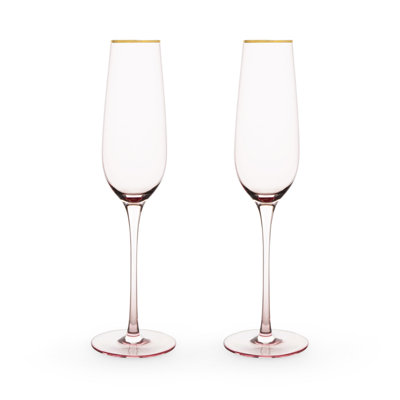 Rose Crystal Champagne Flute