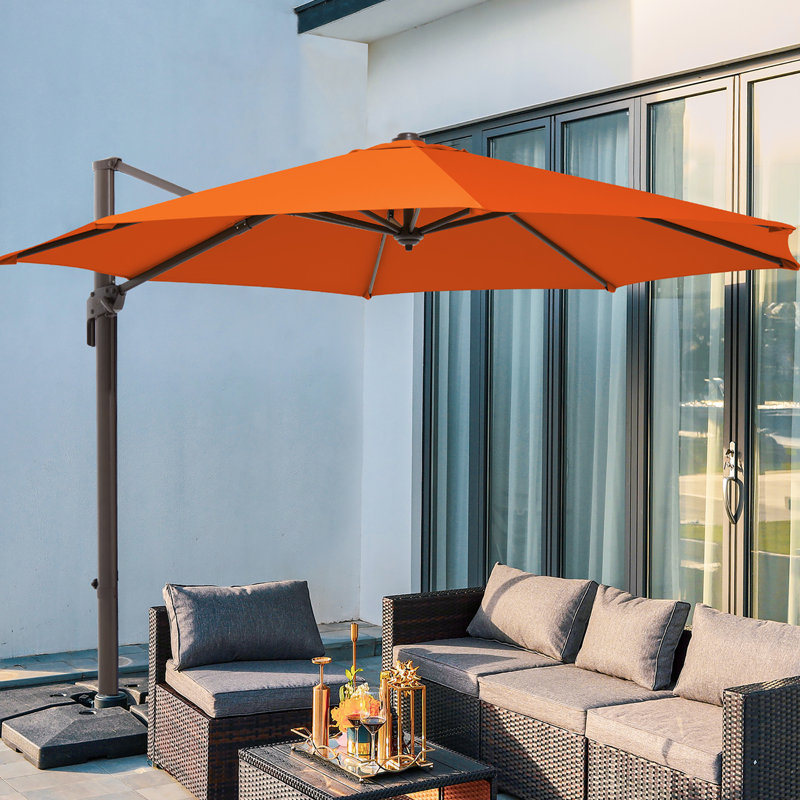 Parasol en porte-à-faux 120 "Loyce, Purée de citrouille