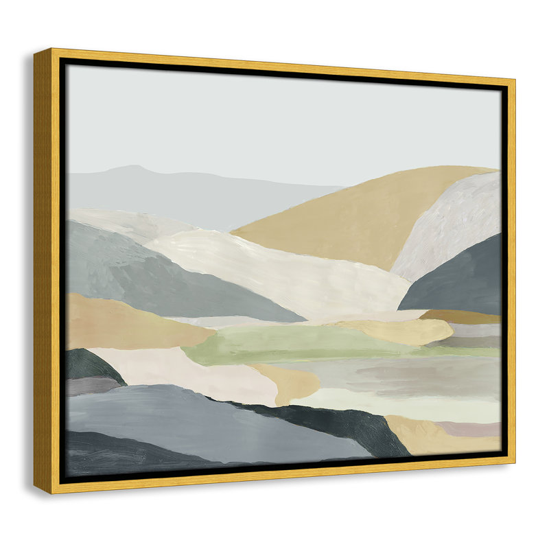 Blair Warm Hills I - cadre photo, reproduction d'art sur toile, H 17,5 po x l 21,5 po x P 2 po, Toile dorée