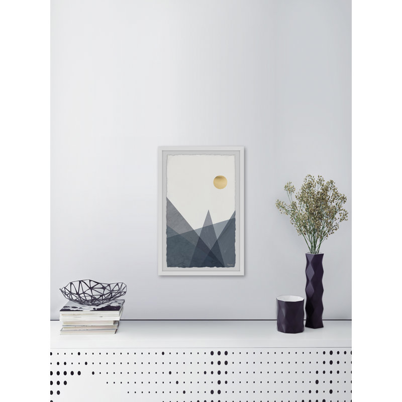 Soleil et montagnes par Parvez Taj - impression encadrée, H 30 po x l 20 po x P 1,5 po