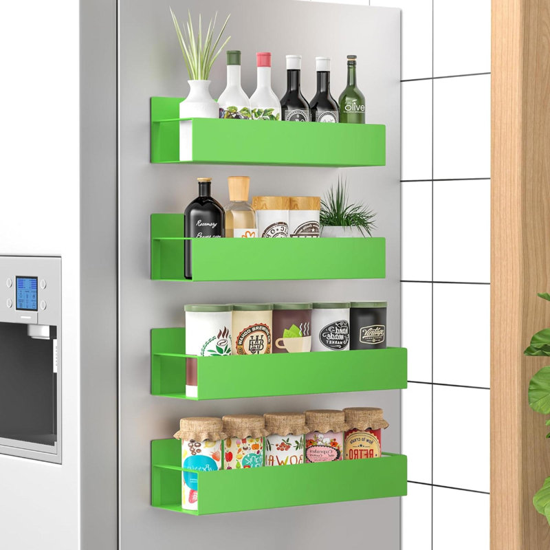 Wall Mounted Required Spice Rack, Green