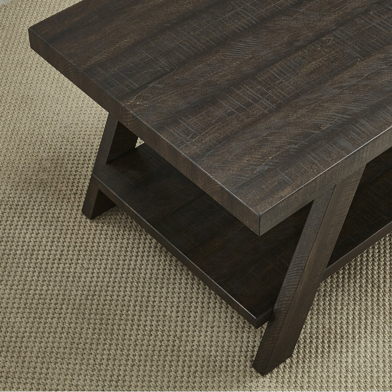 Table de bout avec tablette Rich Espresso