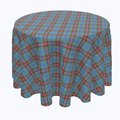 Hamaad Plaid Round Tablecloth