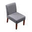 Chaise d'appoint en tissu avec table ronde en bois, chaise de meuble-lavabo décorative pour bureau à domicile, fauteuil d'appoint de coin