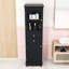 Grande armoire de salle de bain avec portes en verre, tablettes réglables et 2 tiroirs-73612472-87225787