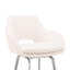 Tabouret de bar pivotant en similicuir et en acier inoxydable brossé de 30 po-1217106182