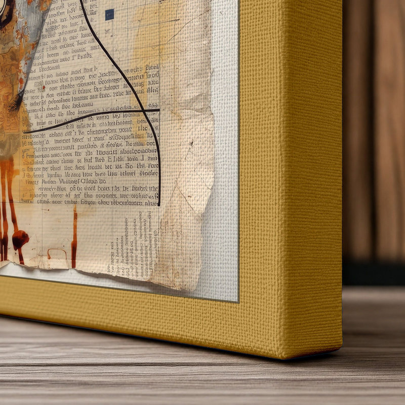Fractured Light Eclectic - Wrapped Canvas, 30x20 - 76.2 x 50.8 cm, Ochre Border