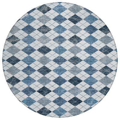 Machine Washable Indoor/Outdoor Leavittsburg ACN2237 Geometric Rug