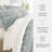 8-Piece Reversible Bedding Bundle - Patterned Duvet Cover, Comforter Insert and Solid Sheet Set-99311797-99311786