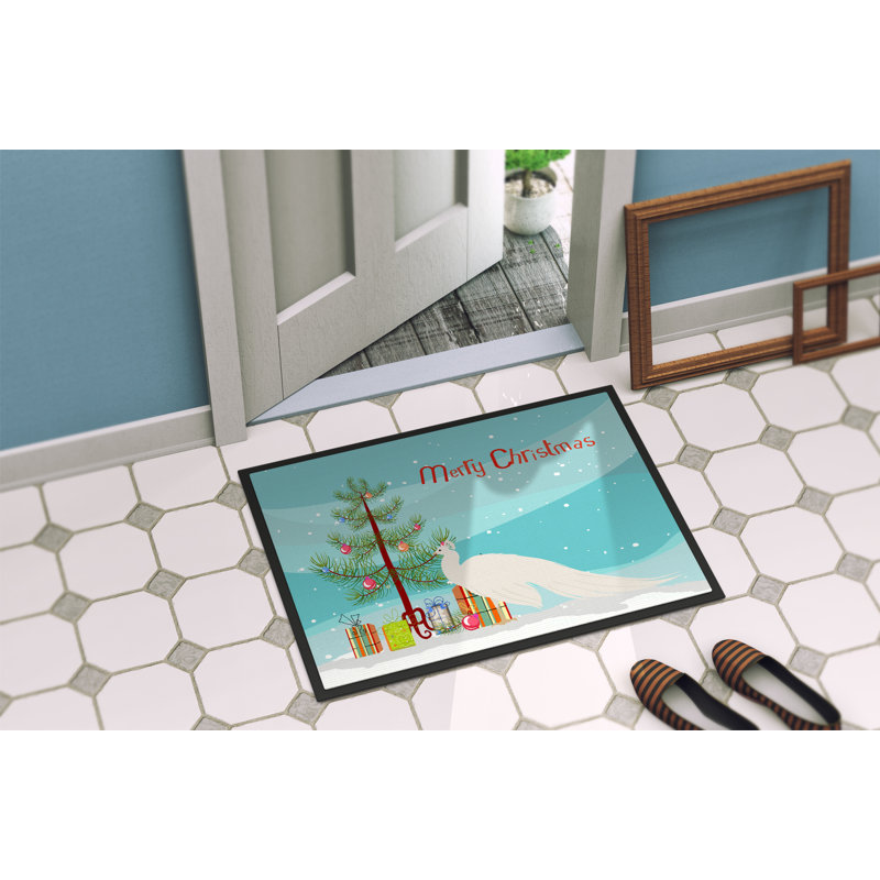Non-Slip Christmas Outdoor Doormat, Rectangle 1'6" x 2'3"