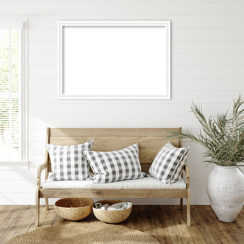 Tableau blanc effaçable à cadre étroit Oliver White, H 27 po x l 39 po