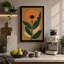 Modern Daisy Botanical - Wrapped Canvas-131764188-131764191
