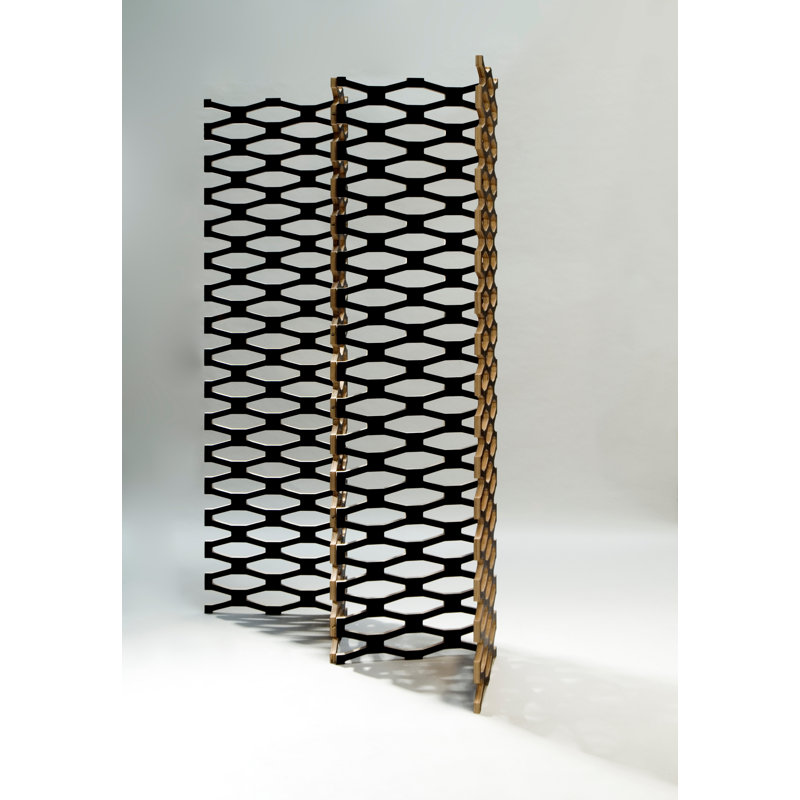 Pirwi Home Decor 80.7" W x 78.7" H 4 - Panel Folding Room Divider