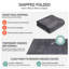 Tapis d'intérieur uni gris anthracite chiné, lavable à la machine et antidérapant-1587544008-1587544031