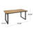 Sheppard 6 - Person Acacia Solid Wood Patio Dining Set Rectangular Table