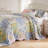 Greenland Home Fashions Emma Gray Floral Patchwork 3-Piece King Size Bedspread Set 120"x118" Cotton Blend with 2 King Shams-533919793