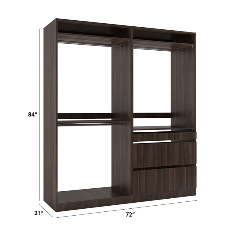 Rebrilliant Marelle 72'' Closet System & Reviews