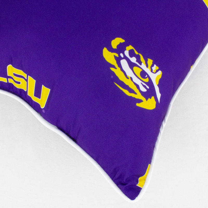 NCAA Square Pillow Cover & Insert, Louisiana State University