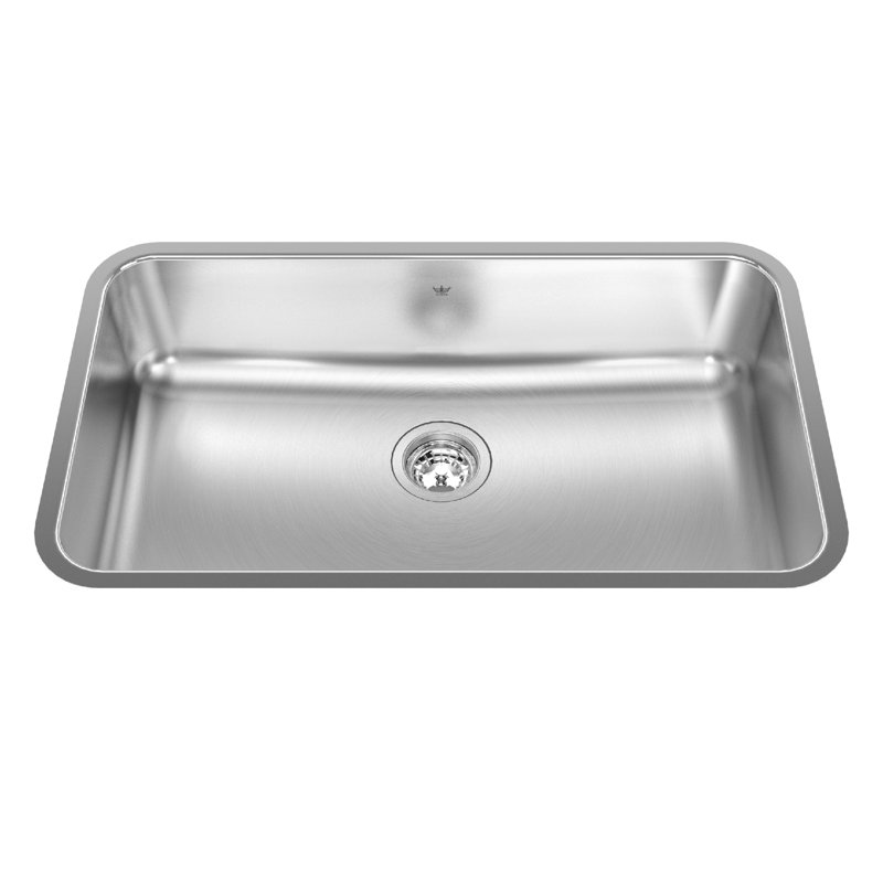 Grand évier de cuisine en acier, H 8 po x l 17,75 po x L 30,75 po