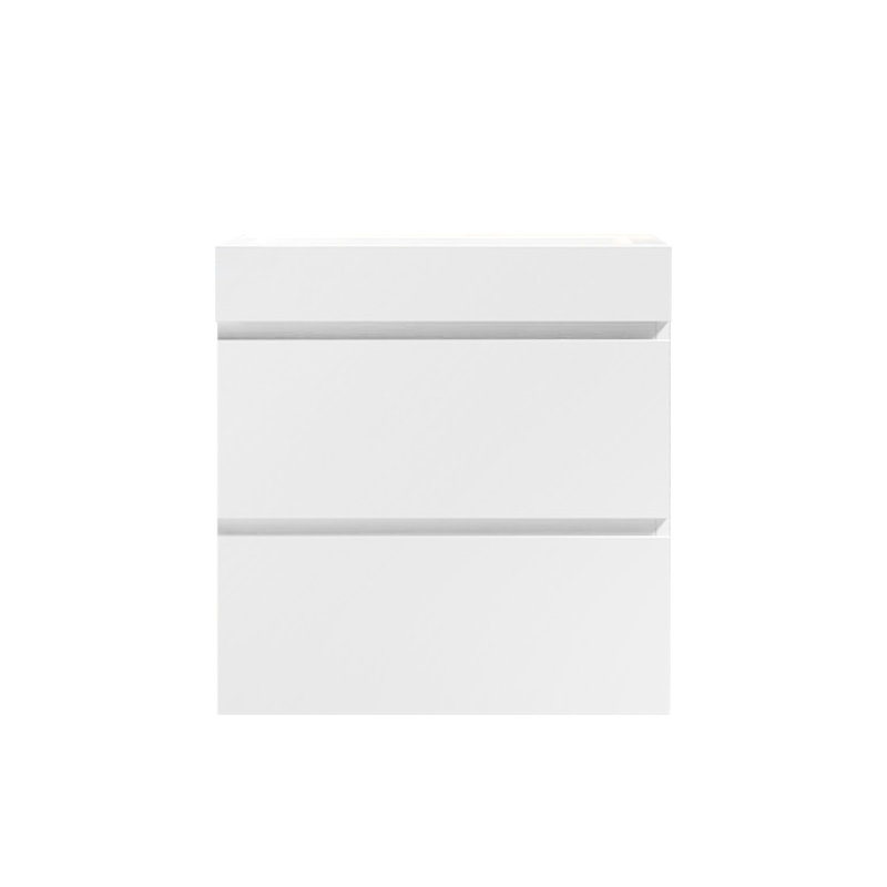 Base de meuble-lavabo mural simple 24 po blanc seulement