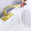 Robinet de lavabo de salle de bain monocorps moderne à poignée simple en or brossé et laiton massif sans plomb-61682162-92417762