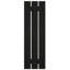 Volets en composite à deux planches espacées de 11 1/4 po x H 45 po EnduraCore, noir (par paire - quincaillerie non incluse)-134549777