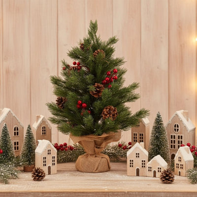 1.87' H Lighted Artificial Christmas Tree