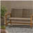 HAMPTON WOOD + WICKER LOVESEAT