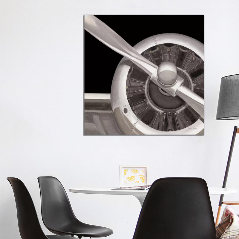 Travel By Air III Dark by Marco Fabiano - Wrapped Canvas Print, 93.98 cm H x 93.98 cm W x 1.91 cm D