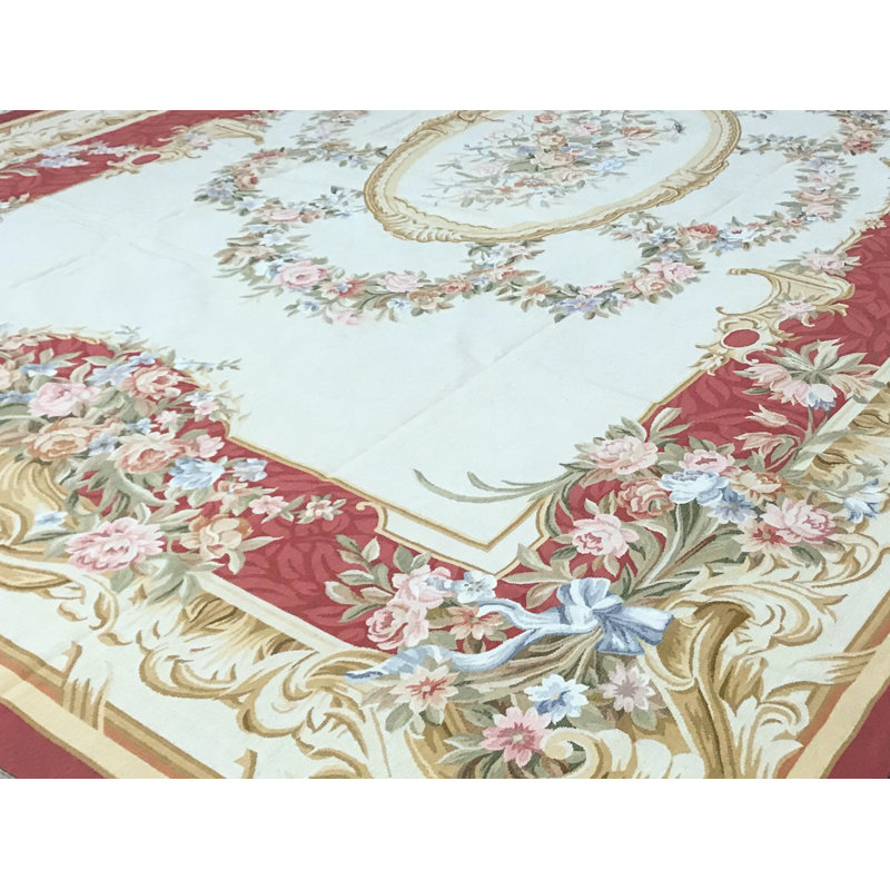 Aubusson Renaissance Wool Oriental Area Rug