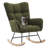 Upholstered Solid Wood Teddy Rocing Chairs-1672363635