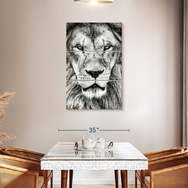 Tête de lion Brampt, H 32 po x l 20 po