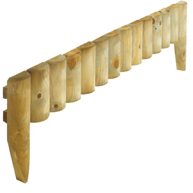 Brekyn 30cm H x 3.5cm W Solid Wood Lawn Edging
