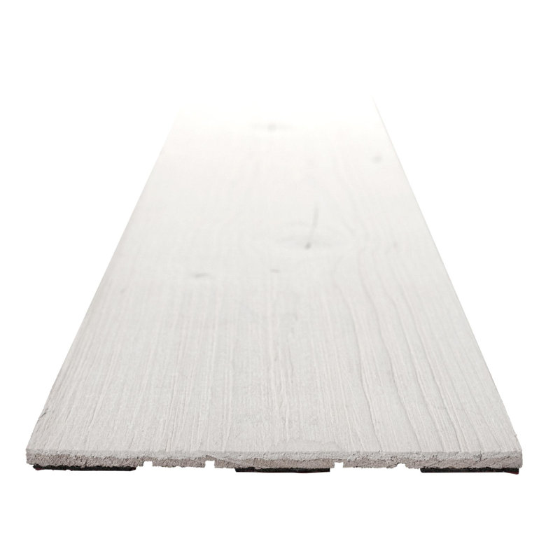 Planche de pin rustique auto-adhésive 5-1 / 8 "x 46-1 / 2" x 3/16 ", Blanc pur