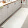 Wolcott Modern Minimalist Pinstripe High-Low White/Silver Rug