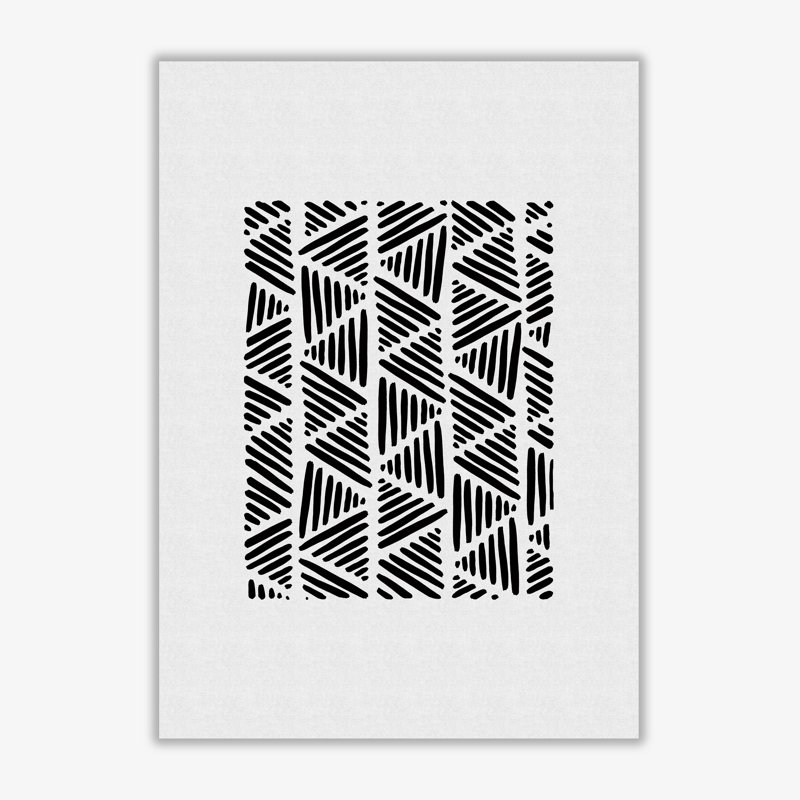 Black And White Abstract I - Print, No Frame, 42 cm H x 30 cm W x 1 cm D