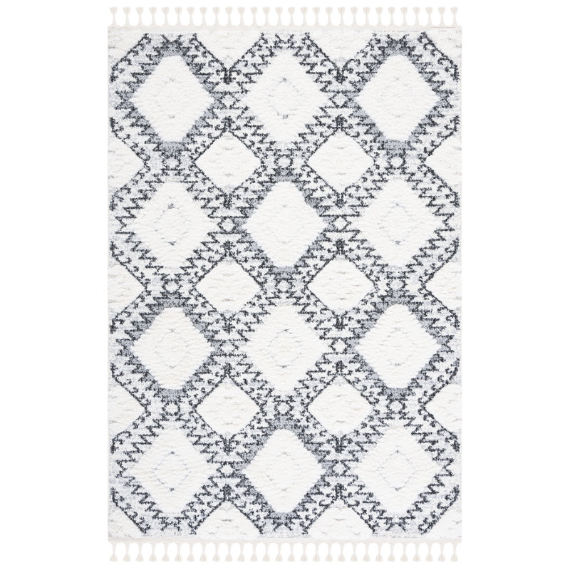Tapis à poils longs Kampsville, Rectangle 5 pi 3 po x 7 pi 6 po