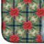 Tapis de séchage bleu et gris Scottish Deerhound Christmas PoinsettIas