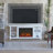 Penrose 58" TV Stand with Slim Electric Fireplace by Real Flame-71608557