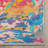  Abstract Harmony Boho Modern Marble Multi Color Flat-Weave Area Rug-88588476