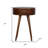 22" Chestnut Solid Wood One Drawer Nightstand