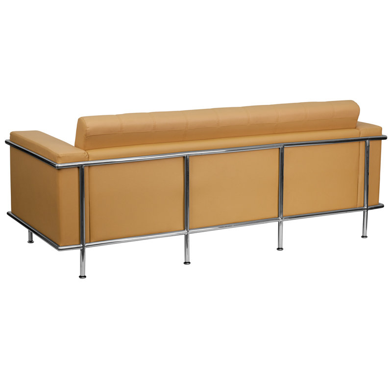 Canapé contemporain en leatherSoft avec structure enveloppante et détails de surpiqûres doubles HERCULES Lesley Series