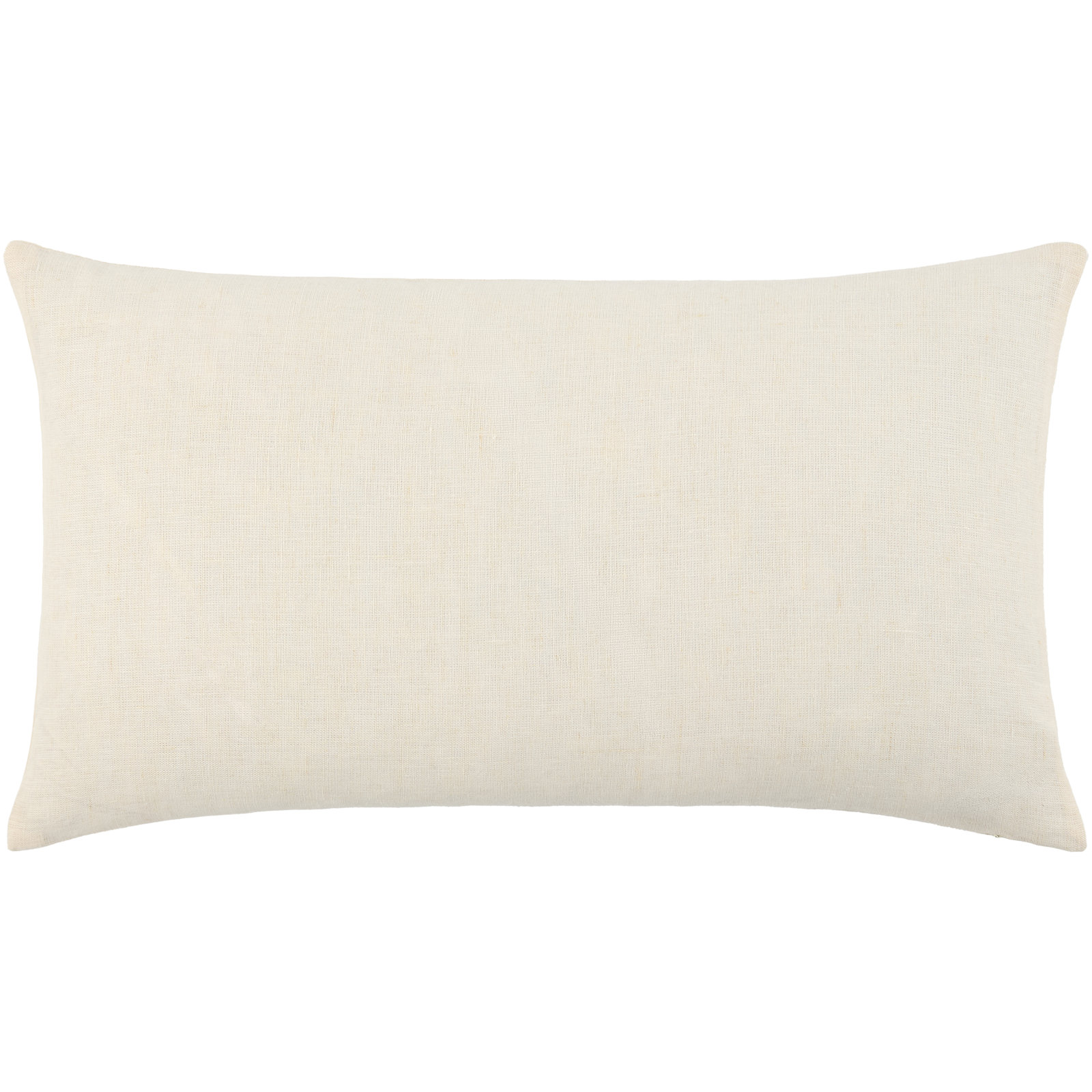 Lanie Linen Pillow Cover, Beige, Rectangle 12"H x 21"W