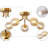 Keari Glass Semi Flush Mount