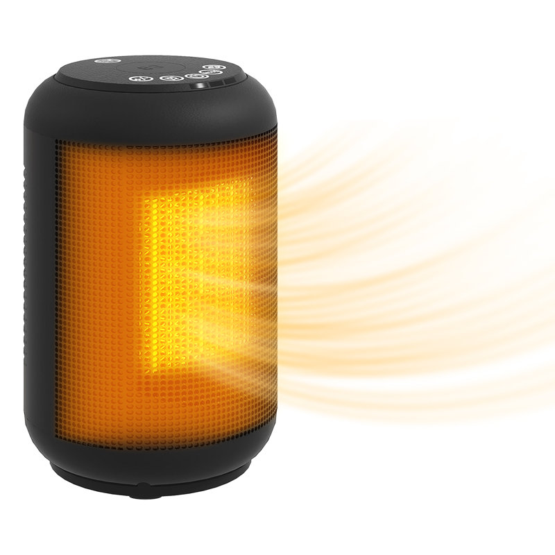 HOMCOM 800W 5118 BTU Electric Compact Space Heater with Adjustable Thermostat