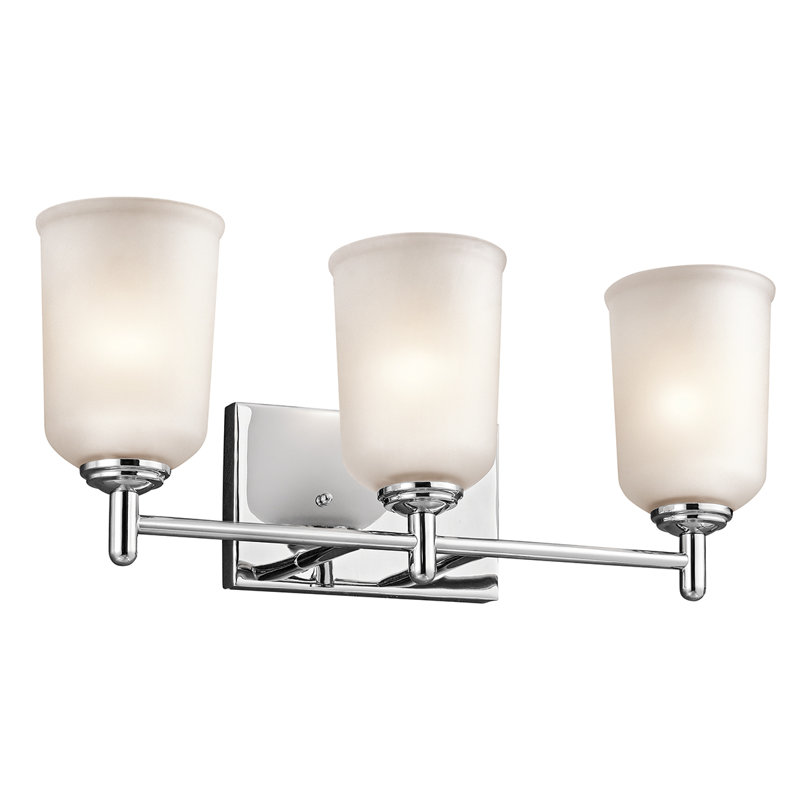 Éclairage pour salle de bain 3 lumières Hopedale, Chrome