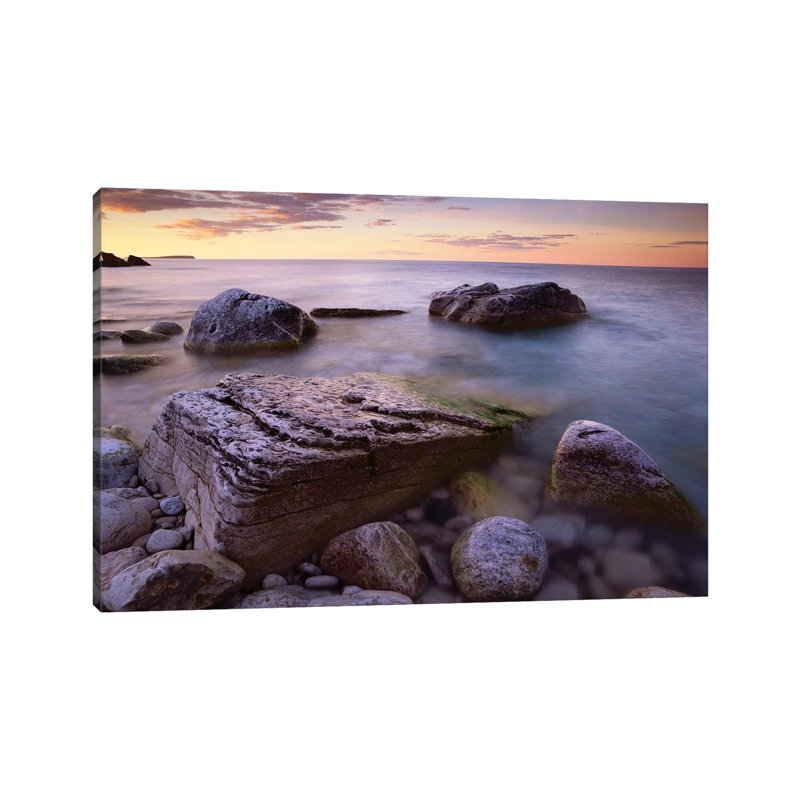 Coastal Rocks, Bruce Peninsula National Park, Ontario, Canada by Tim Fitzharris - Wrapped Canvas Print