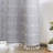 Clairece Geometric Tassels Shower Curtain with Snap-in Liner, No Hooks Required-1299204661